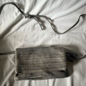 Liebeskind Metallic Gray Crossbody Bag